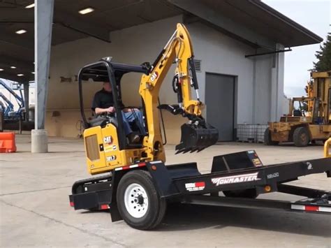 mini excavator and trailer combo|mini excavator trailer hitch.